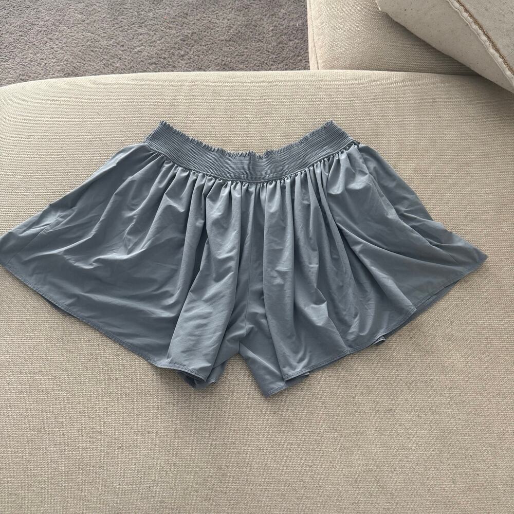 Athleta Women’s Large Gray Blue Athletic Skort Built-In Shorts